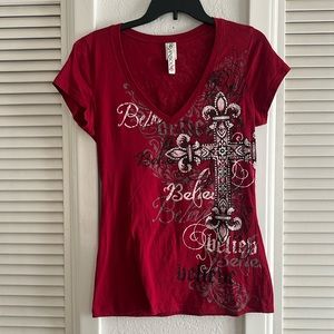 Ransom Red "Believe" T-Shirt Size XL